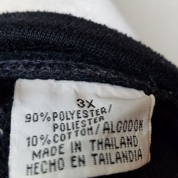 VINTAGE 90s Basic Editions Simple Black Button Down Cardigan 3X - Picture 14 of 14